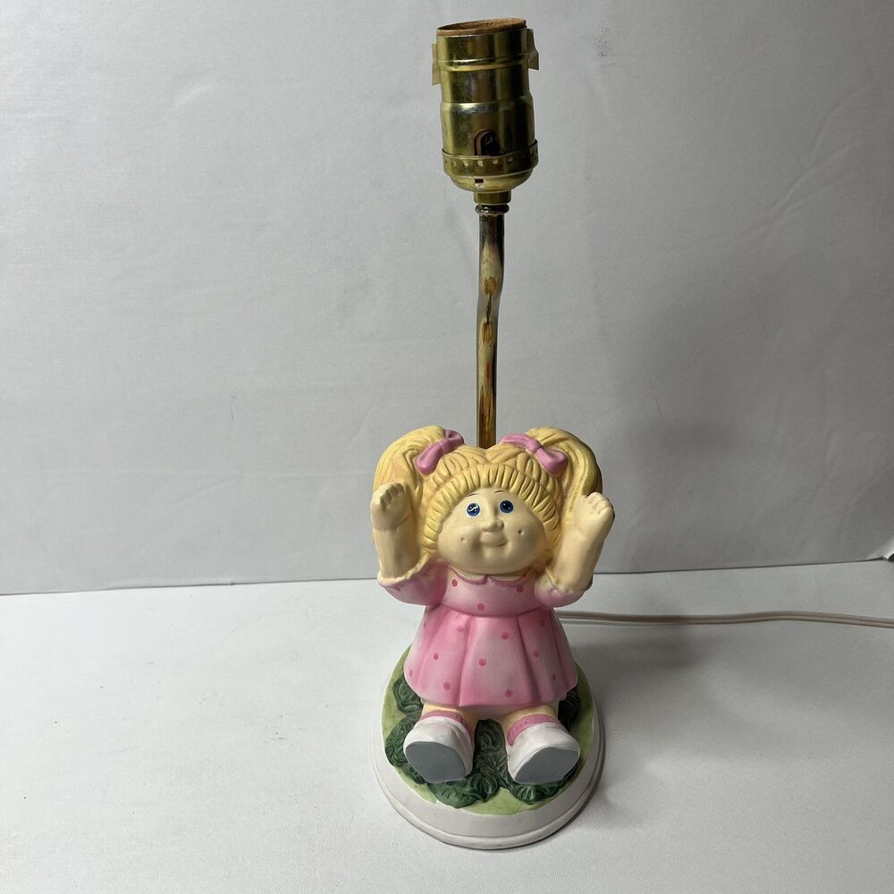 Vintage 1983 Cabbage Patch Kids Doll Original Appalachian Artworks Ceramic Lamp